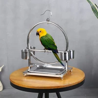 metal stainless steel bird hanging tray parrot budgies indoor metal pet supplies parrot swing accessoires oiseaux bird supplies