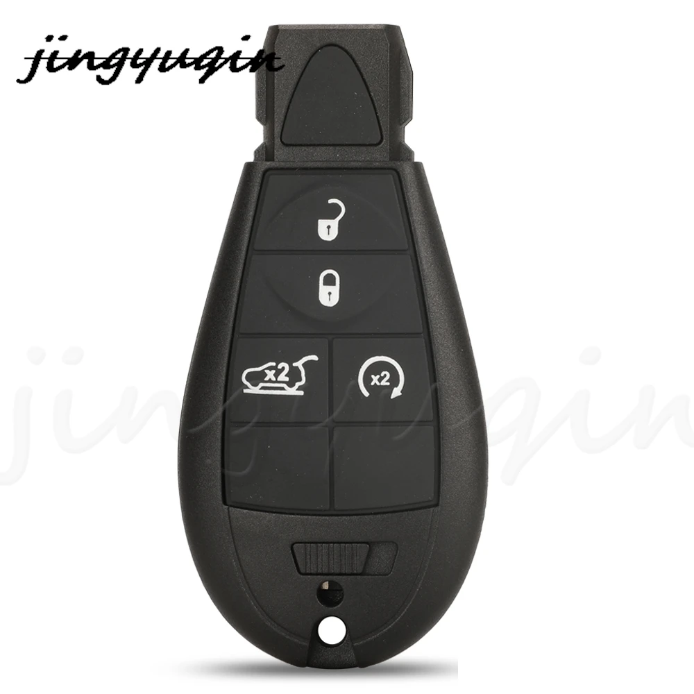 

Jingyuqin 2/3/4 кнопки дистанционного ключа автомобиля чехол-брелок для Dodge RAM Jeep Cherokee Sport KL Chrysler Town & Country