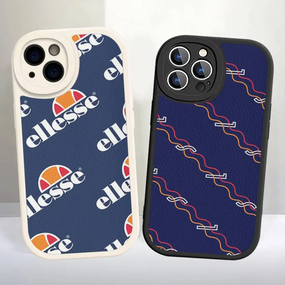 Фото Модный кожаный чехол E-ellesseS для iPhone 16 15 14 13 12 11 Pro Max Plus №5