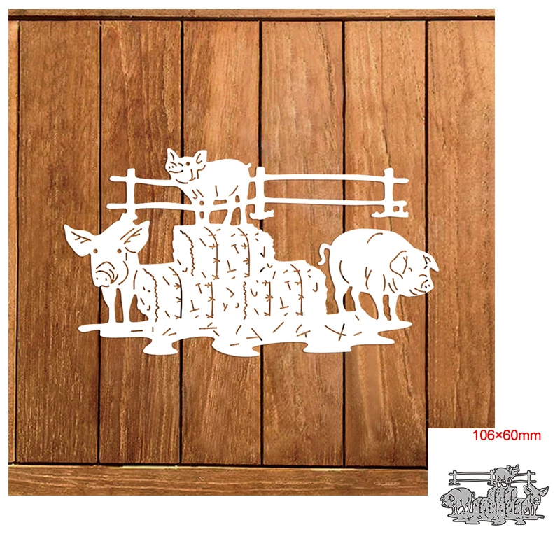 

Металлические штампы для вырезания форма для вырезания животных Свинья украшение для скрапбукинга бумаги ремесла ножа форма лезвие Дыроко...