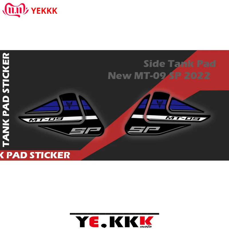 

For New YAMAHA MT-09SP MT09 SP 2022 3D Side Tank Pad Protective Pad 3D Sticker Decal Three-dimensional MT09SP Logo
