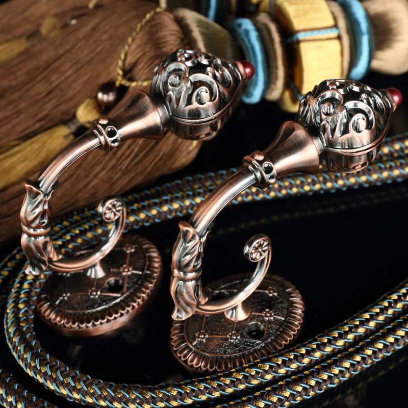 

Home Decoration Accessories European Hollow Curtain Tiebacks Exquisite Home Fashion Retro Wall Decoration Curtain Strap Hook