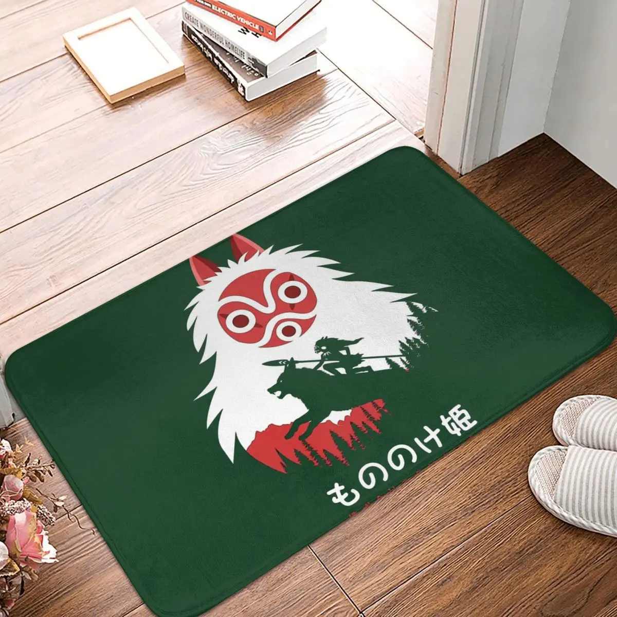 

Studio Ghibli Bedroom Mat SPIRIT MASK Doormat Flannel Carpet Entrance Door Rug Home Decoration