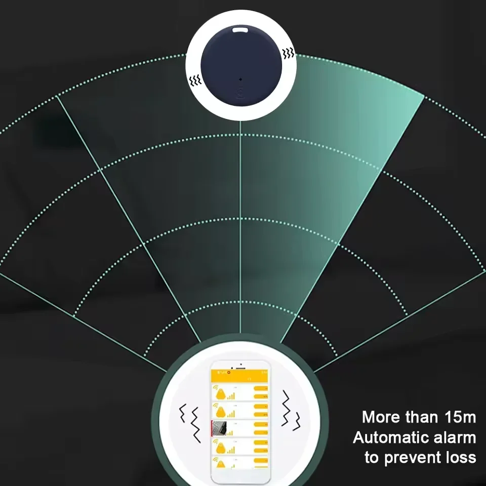 Фото Xiaomi Mini 5.0 устройство против потери GPS Bluetooth трекер Air Tag домашнее животное пожилые дети кошелек отслеживание для IOS Android умный локатор ﻿ №5