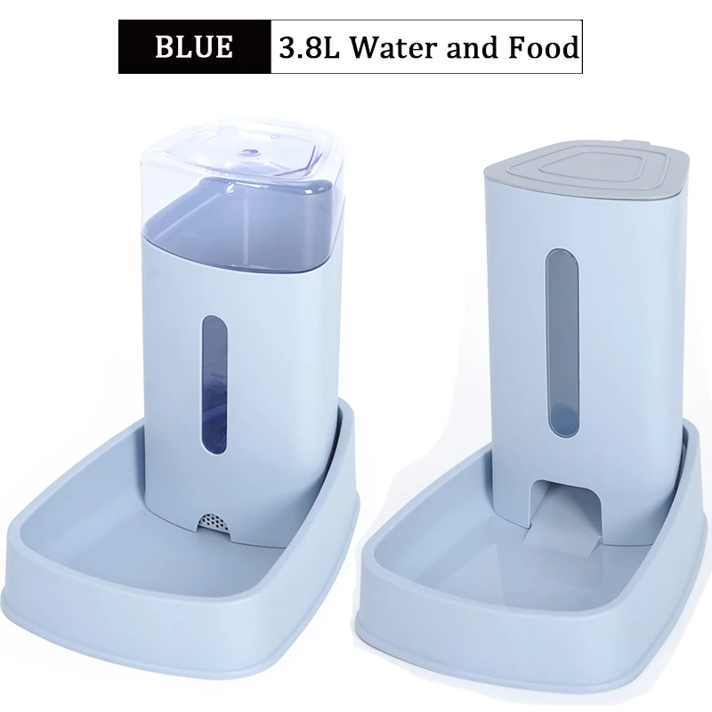 

Dog Cat Food Bowl Pet Automatic Feeder Water Dispenser Dog Cat Food Container Drinking Raised Stand Dish Anti Slip Double Bowl
