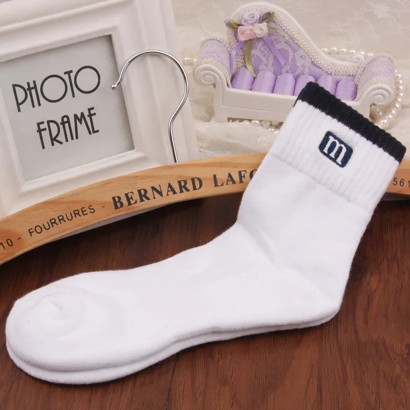 3 пары/лот высококачественные носки из 100% хлопка мужские и женские однотонные