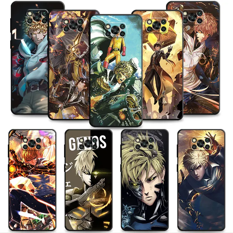 

Cover For Xiaomi MI POCO X4 Pro 11 Lite 11T 5G POCO X3 NFC Pocophone F1 10T Pro 9T Note 10 12 Anime One Punch Man Saitama