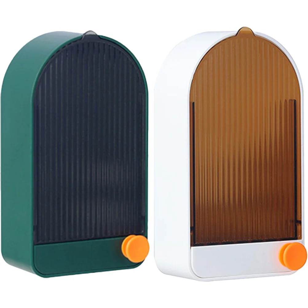 

Soap Holder Wall Bathroom Draining Rack Box Dish Organizer Tray Mounted Stand Drying Dryer Drainkitchen Desktopshower Case