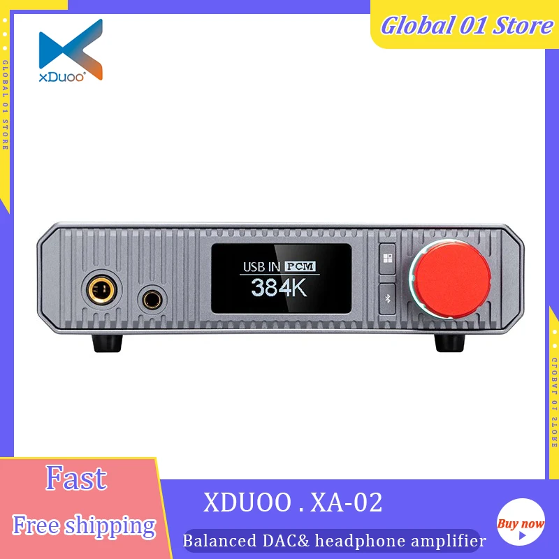 XDUOO XA-02 ES9039Q2M MQA Сбалансированный ЦАП Усилитель для наушников DSD256 PCM32Bit 384 кГц XA02