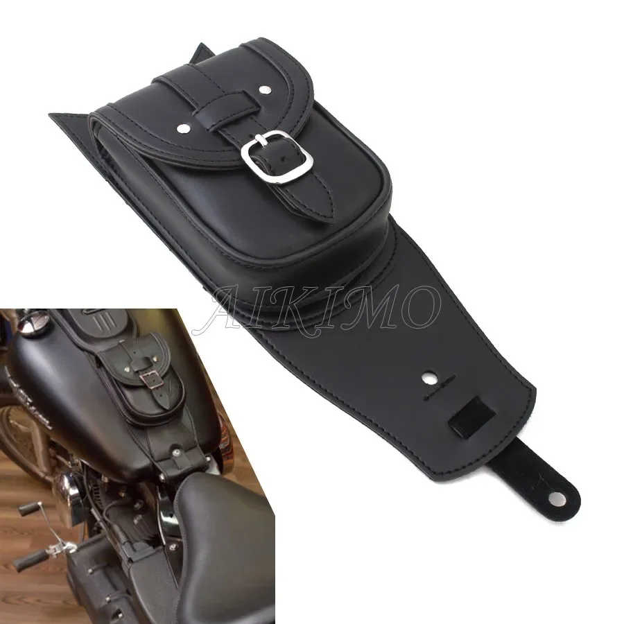 

Мотоциклетная съемная крышка танка из искусственной кожи, панель, нагрудник, бюстгальтер, сумка для DYNA STREET BOB LOW RIDER S WIDE GLIDE 2010-2017