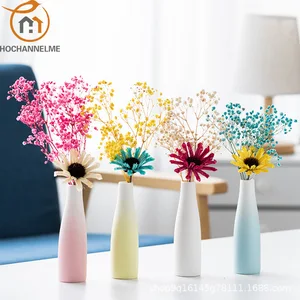 Керамическая ваза ручной работы, домашний декор, аксессуары для дома, современные украшения для мебели, Скандинавская ваза для сухих цветов