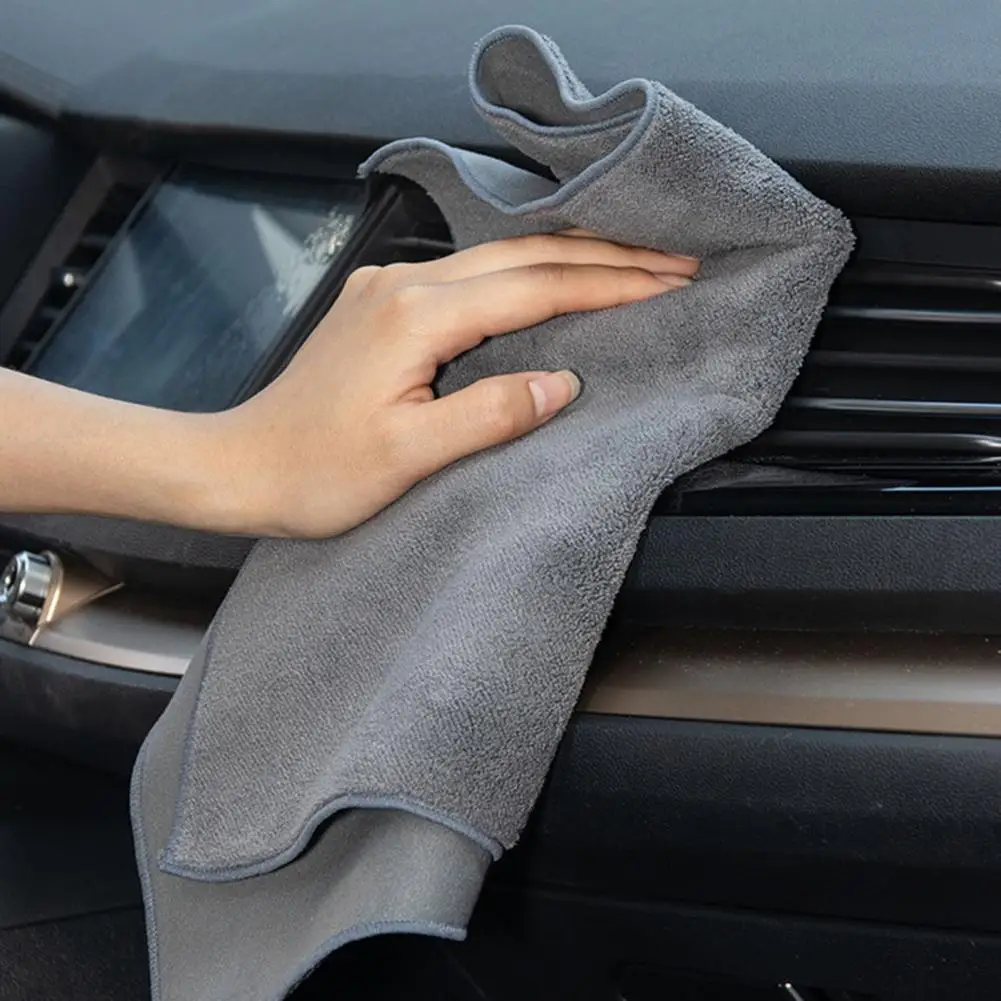 

Car Wash Towel Double-sided Car Detailing Coral Fleece Water Absorption Microfiber Cleaning Cloth Car Towel Wash Accessories