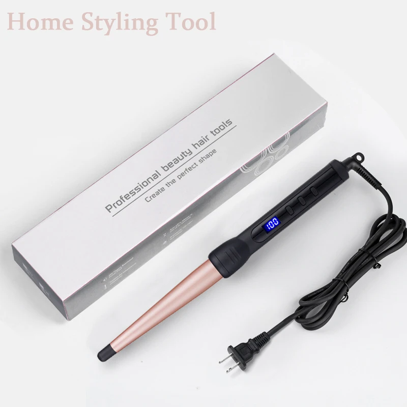 Electric Single Tube Conical Curling Iron Hair Curler Wave Curling Iron  Professional Home Styling Tool images - 6