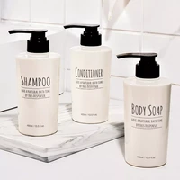 hot 3pcs liquid soap dispenser bottle set shampoo body wash shower gel bottle outdoor travel empty bottle set 400ml