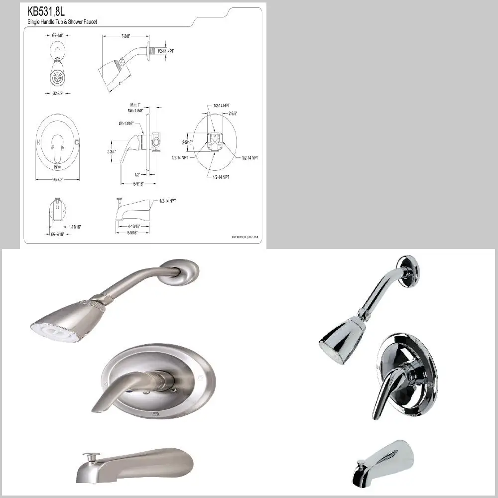 

Enhance Your Bathroom Decor with a Sleek, Stylish Brushed Nickel Tub and Shower Faucet – 156 characters