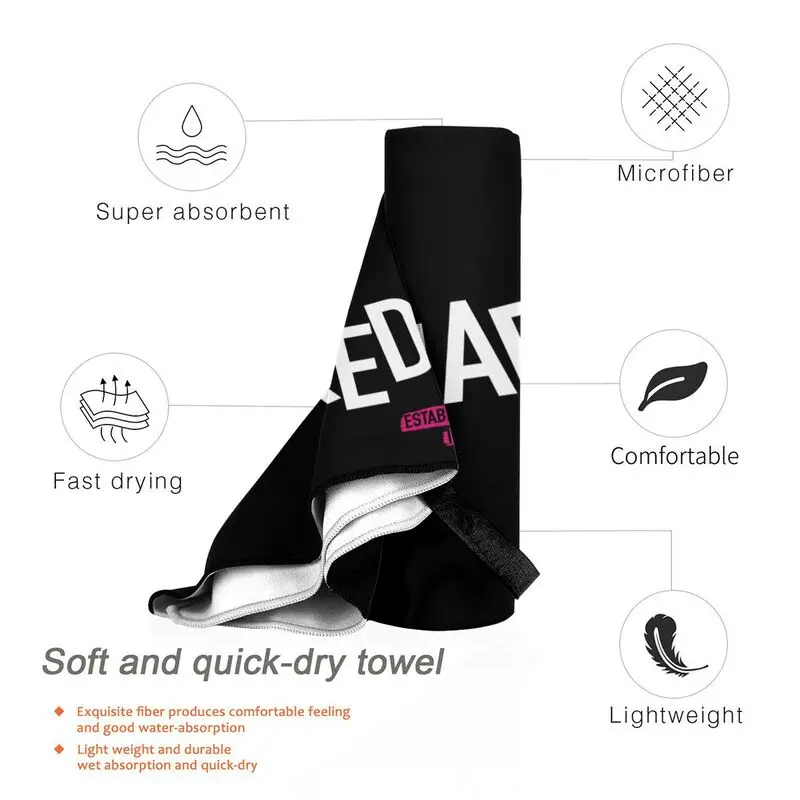 Быстросохнущее пляжное полотенце хорошего качества с логотипом Dsq 01 |