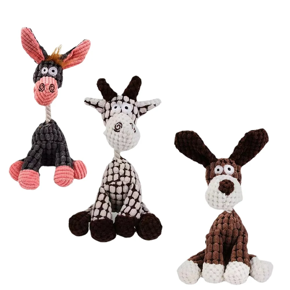 

Мягкие игрушки-пищалки для собак, вельветовые Игрушки для маленьких и больших собак, Интерактивная игрушка, устойчивая к укусам, аксессуары для домашних животных