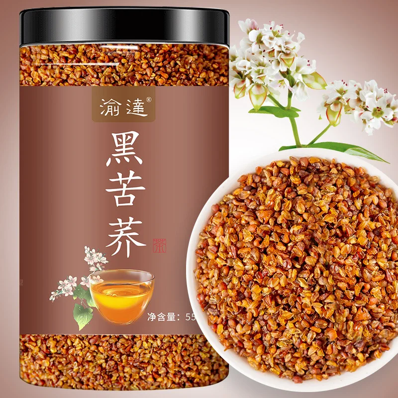 

Authentic Black Tartary Buckwheat Sichuan Liangshan Pearl Tartary Buckwheat 4550g Bottled Canned Flower Tea Hotel Office Gift