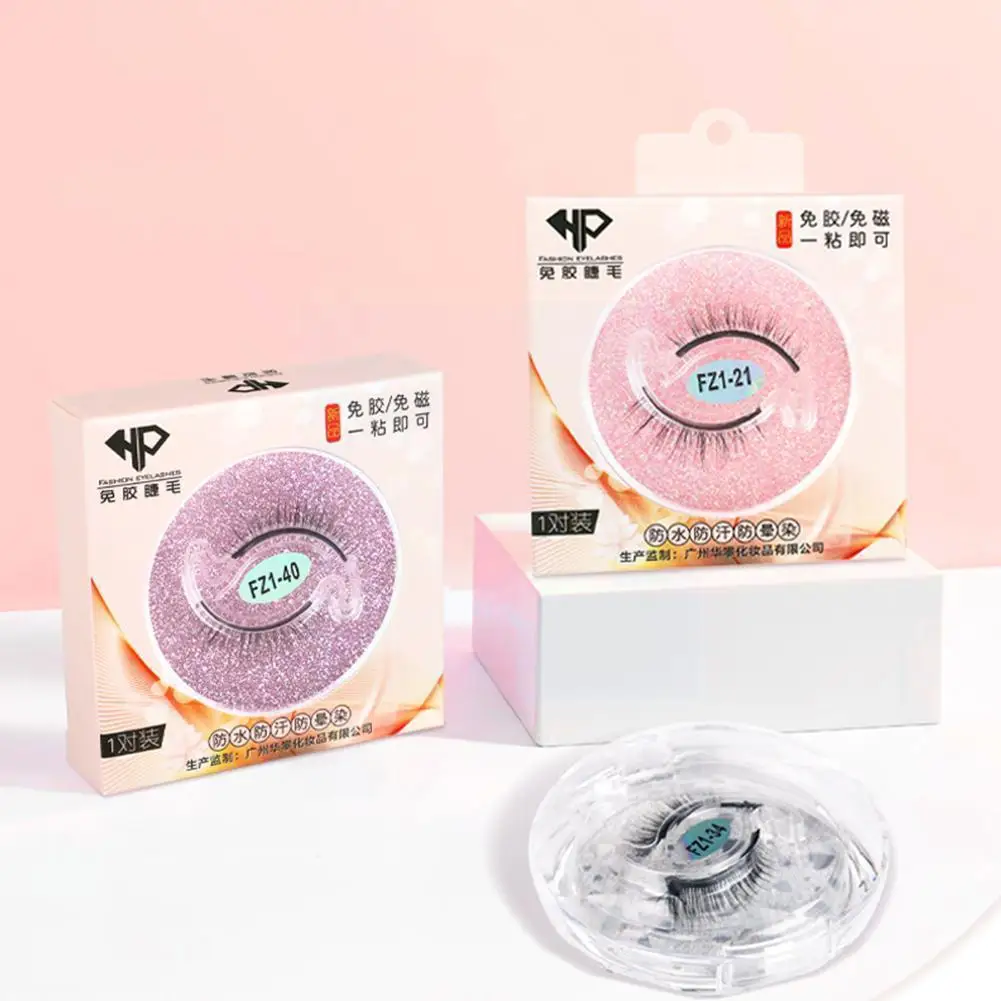 

1 пара самоклеящиеся накладные ресницы 3 секунды для ношения густые вьющиеся норковые ресницы без коробки для наращивания ресниц искусстве...