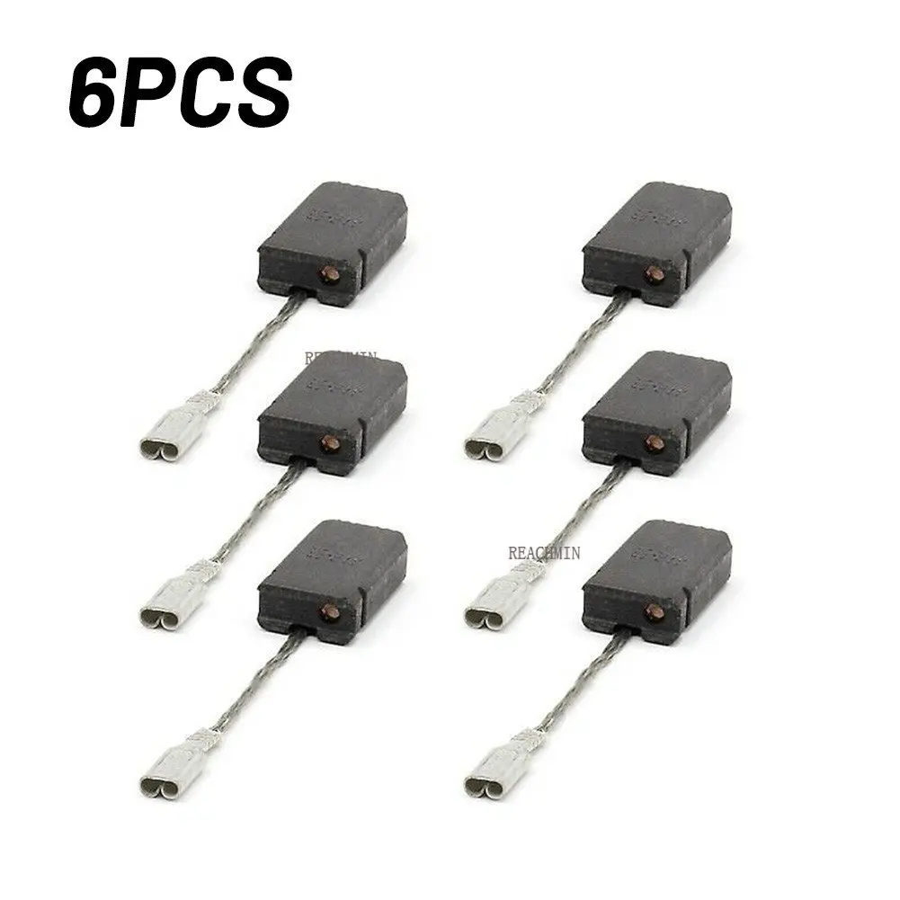 

6 шт., Графитовые Щетки для электродвигателя Bosch GWS 1000 1100 1400 10 11 14 15-125