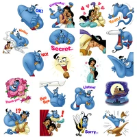 disney aladdin patches heat transfer vinyl washable stickers for kids clothing t shirt applique iron on transfers clothes decor
