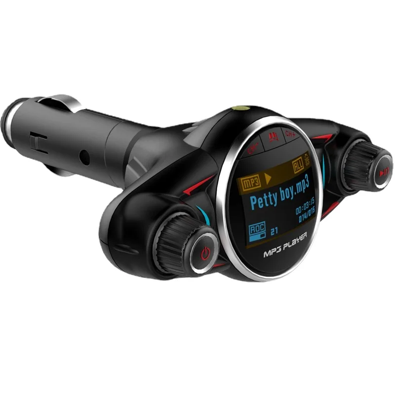 

BT-08 Car Hands-free Calling Bluetooth FM Transmitter Car Kit MP3 Modulator Player Handsfree Audio Receiver USB Fast Charger