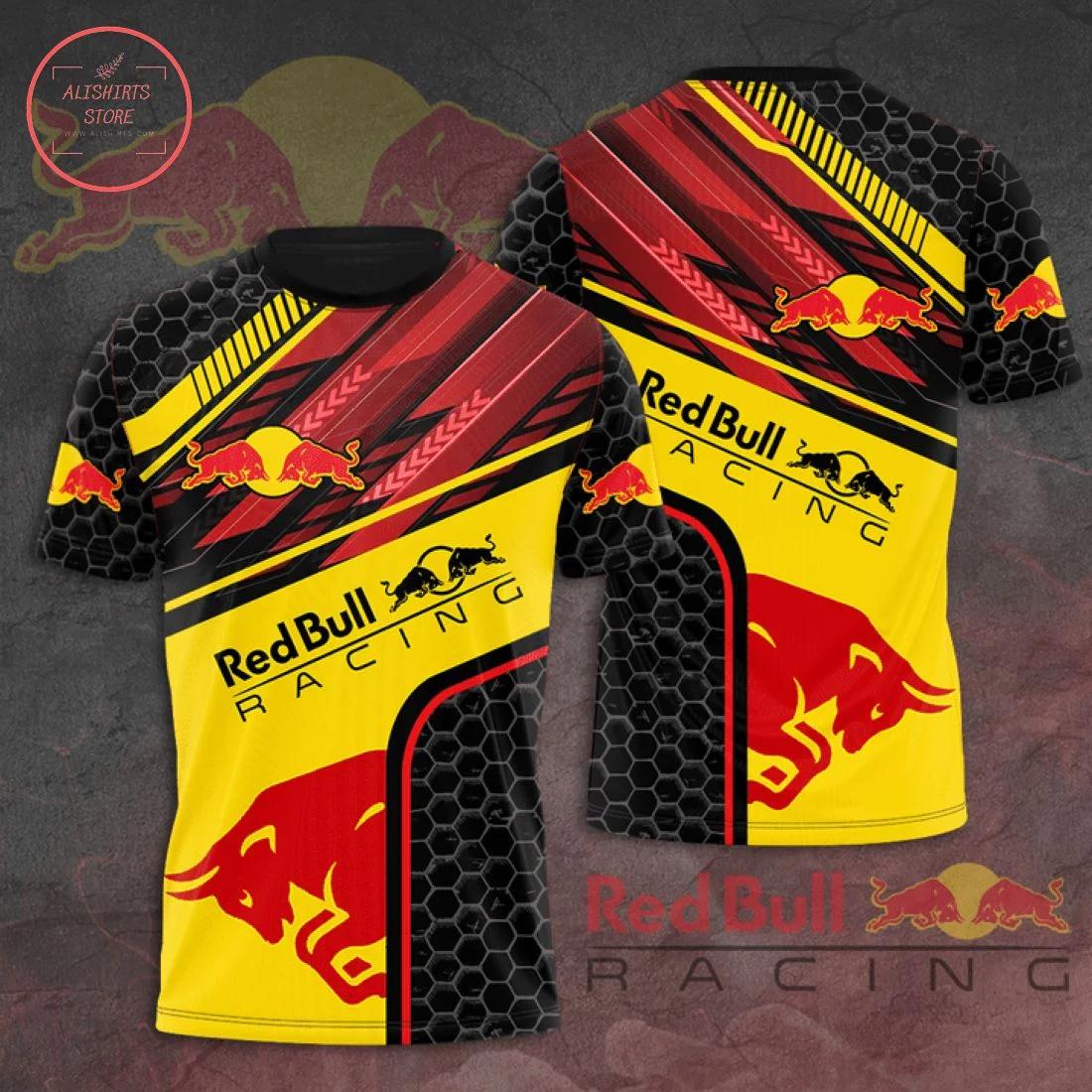 

F1 T Shirt New Red Men And Women 3D printing t-shirts, f1 crew neck tops, oversized Bull for boys to adults