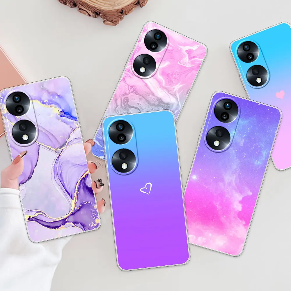 Чехол для Honor X7b X7A чехол телефона RKY-LX1 прозрачный мягкий силиконовый защитный Huawei