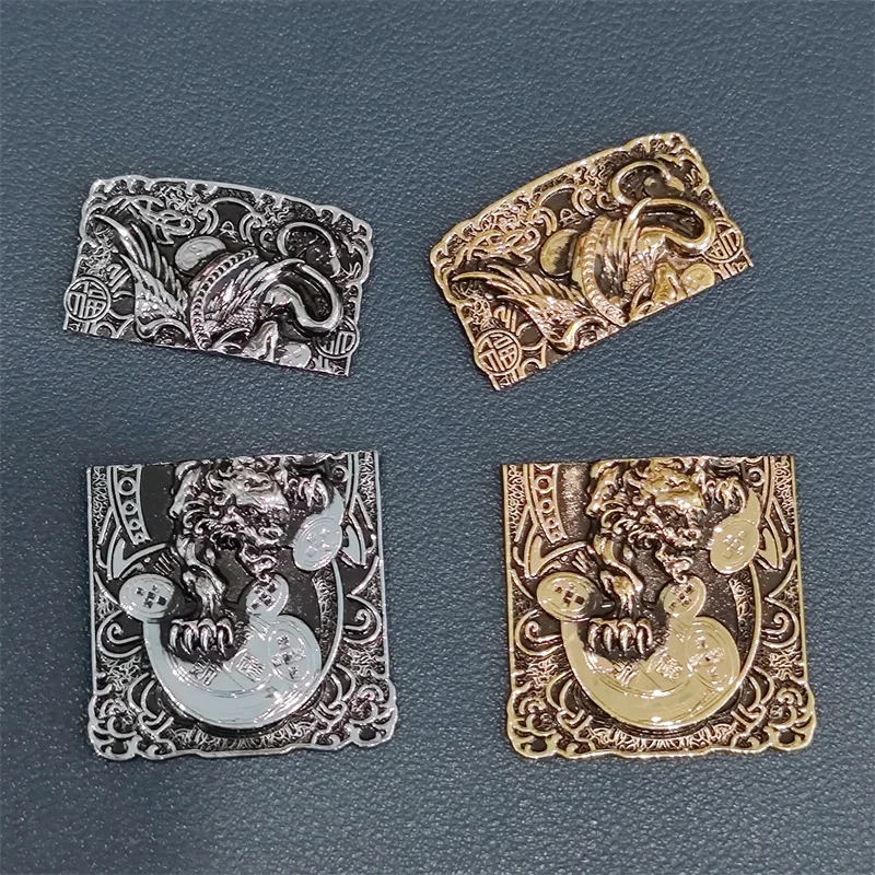 

Health Wealth Lucky Pixiu Carved DIY Metal Badge For ZP Kerosene Oil Lighter DIY Decor Accessory Metal Badge Man Gift Wholesale