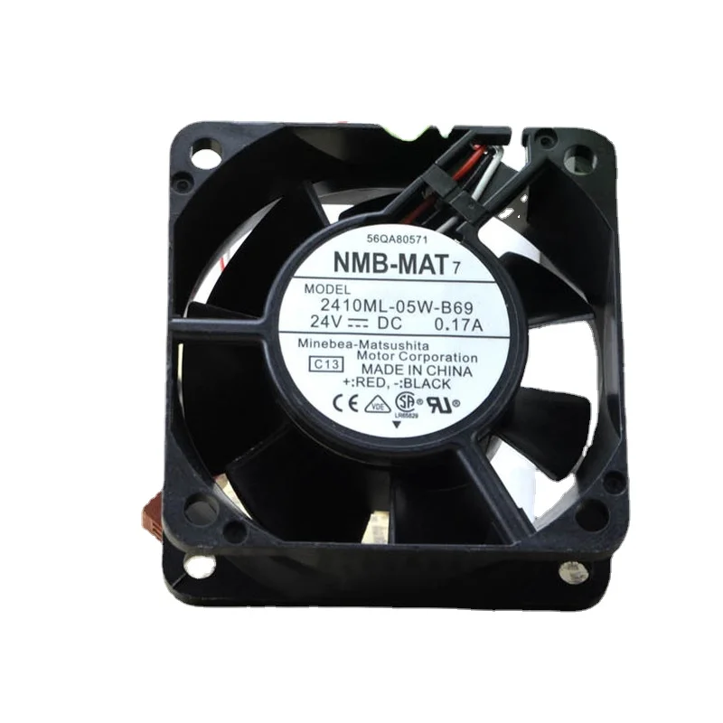Новый вентилятор для NMB 2410ML-05W-B69 24V 0.17A инверторный охлаждающий вентилятор 6025 60*60*25 мм