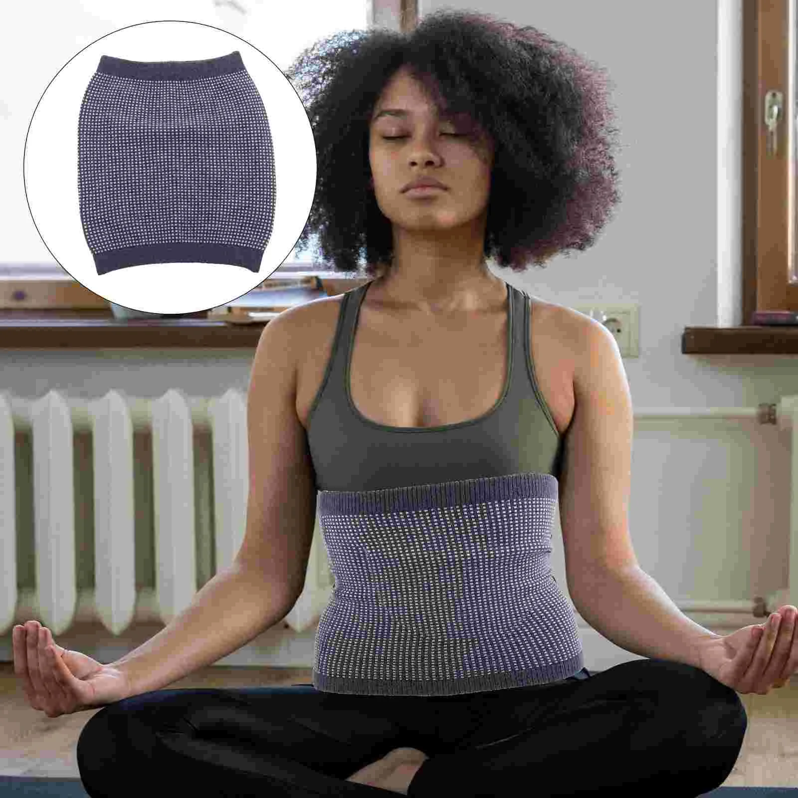 

Wool Jacquard Waist Support Sports Band Brace Autumn Winter Kidney Warmer Cashmere Fitness Women