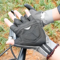 men cycling gloves half finger road bike motorcycle gloves summer outdoor sports gloves anti slip breathable fingerless gloves