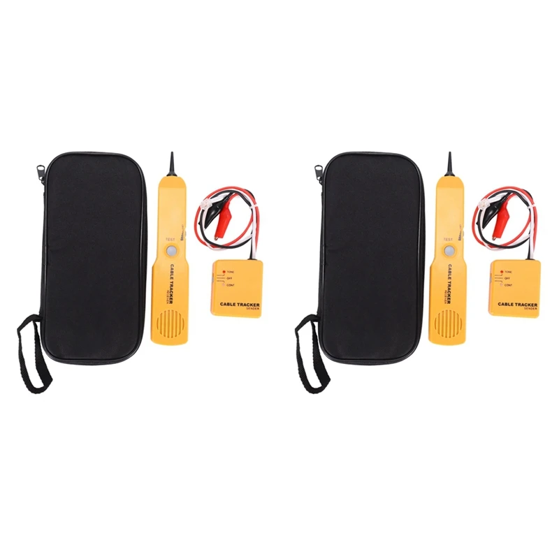 

2X Network Cable Tester, Portable Telephone Line Finder RJ11 Network Short Circuit Tester RJ11 Cable Tracke
