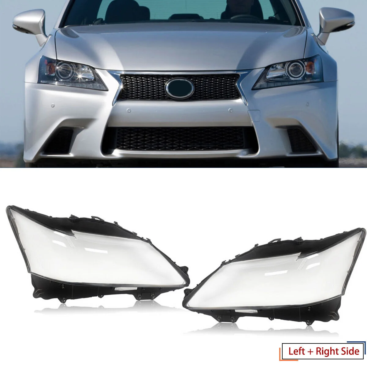 Левая крышка для объектива автомобильной фары оболочка передней Lexus GS250 GS300 GS350 GS430