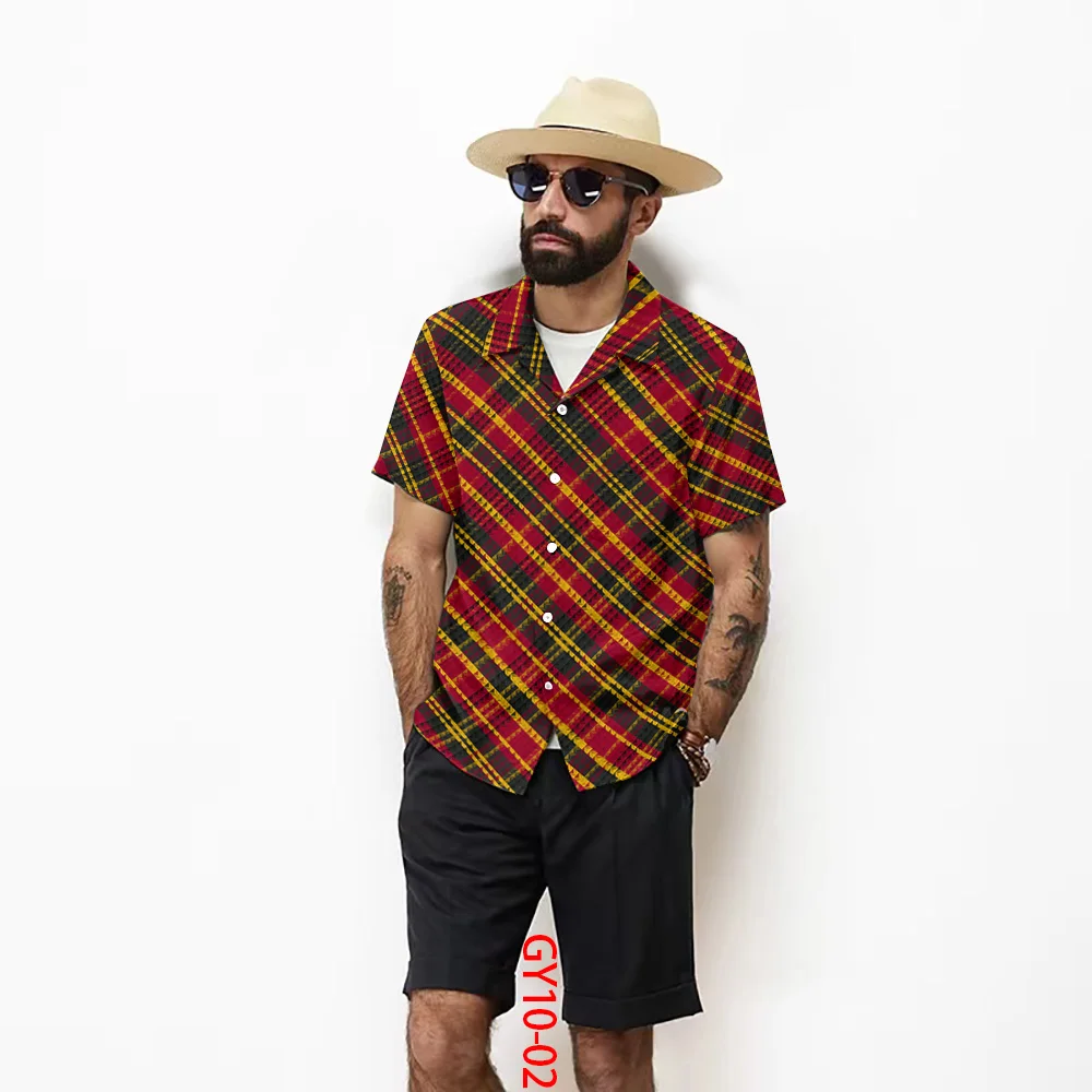 3D HD Printed Mens Sports Suit Hawaii Style Summer Men's Short-sleeved Shirt Cozy Polyester Tops Stylish Shorts Casual T-shirts