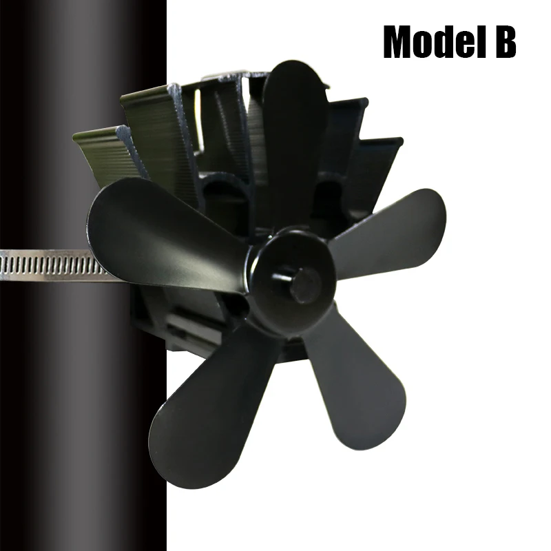 Thermoelectric Power Generation, Thermal Fireplace Fan, High Temperature Resistance And Energy Saving, Model B