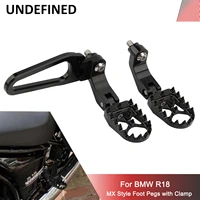 mx foot pegs for bmw r18 black offroad style wide foot rests rear pedals fit r 18 classic passenger footpegs support mount kits