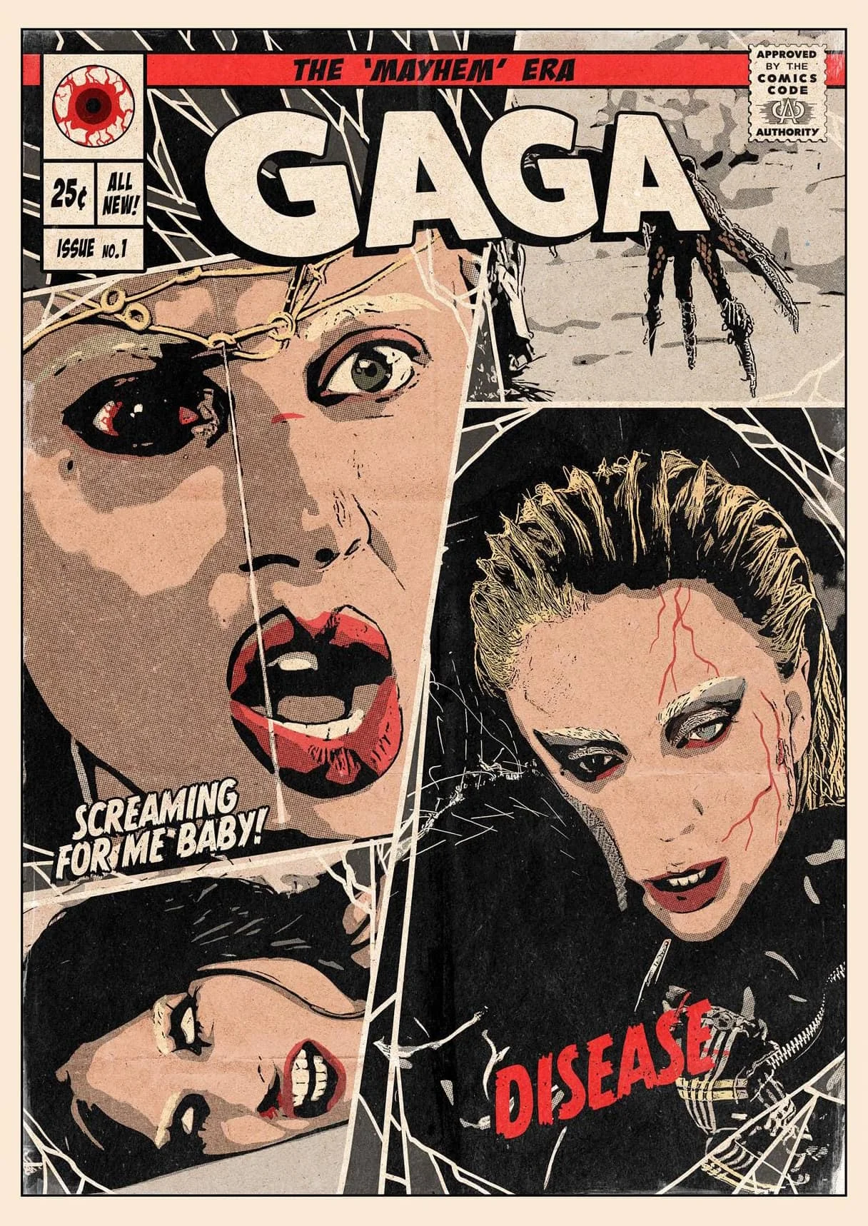 Печать на холсте Леди Гага 