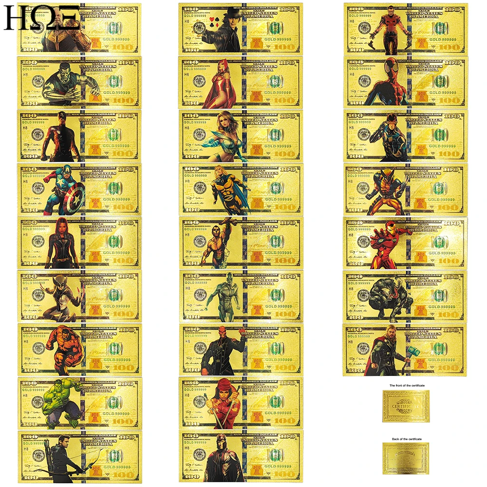 Изысканная 31 пленка и телевизор периферийная Золотая фольга для банкнот 100