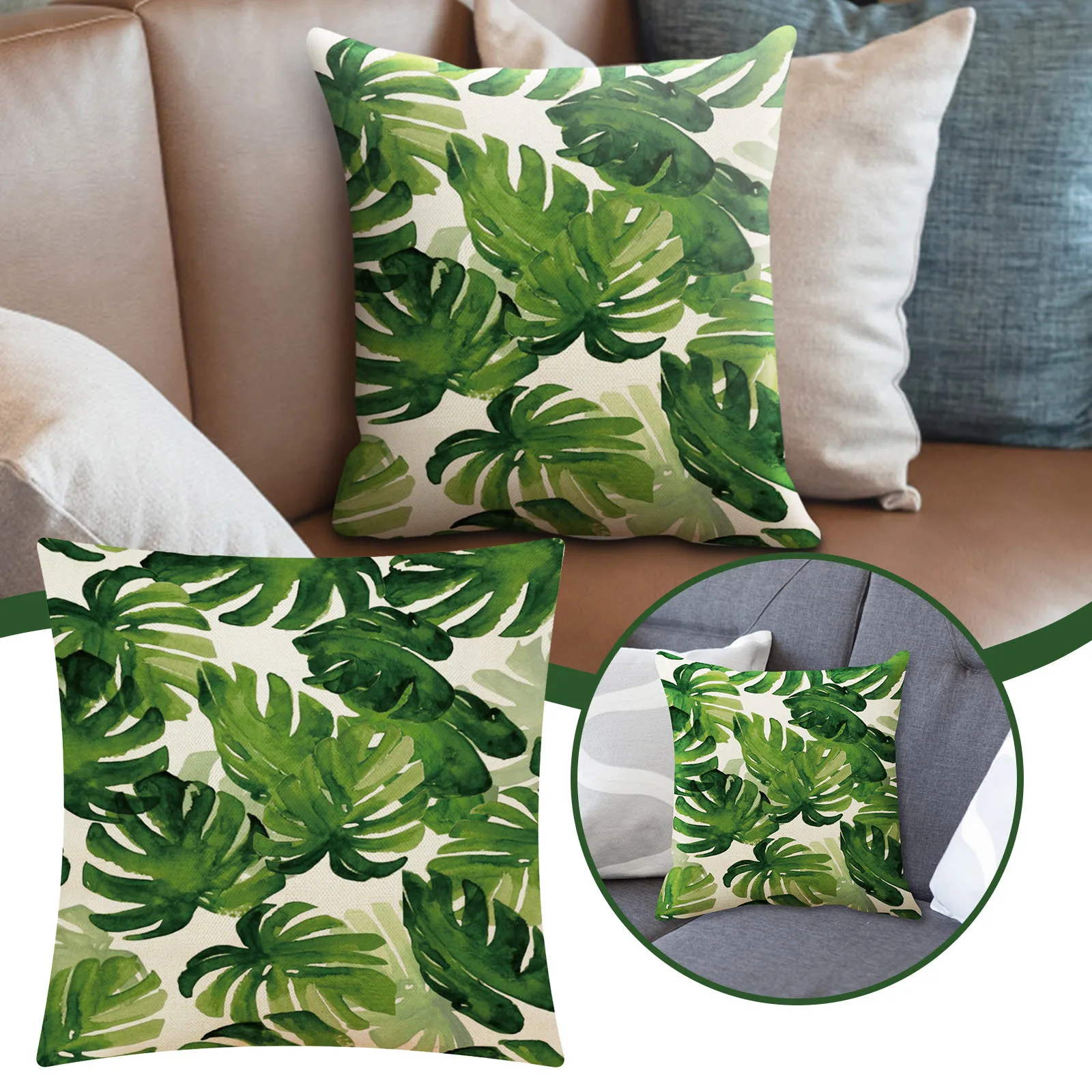 

Чехол для дивана в скандинавском тропическом стиле с принтом животных