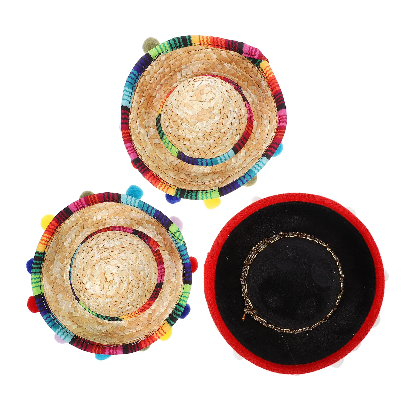 

Headband Party Hat Mexican Sombrero Fiesta Festival De Headbands Hats Hair Hoop Supplies Headwear Dia Muertos Mini Decorations