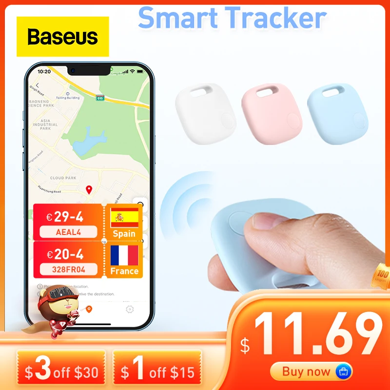Беспроводной смарт-трекер Baseus T2 Pro устройство для поиска ключей и кошельков с