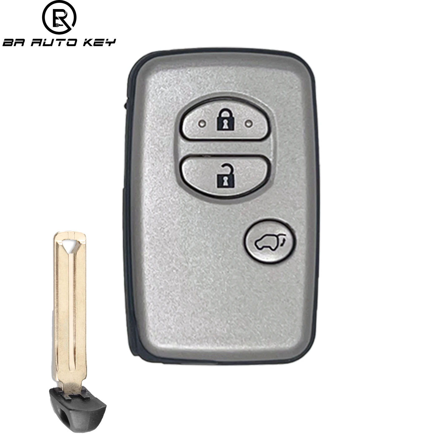 

3 кнопки смарт-чехол с дистанционным управлением для Toyota Land Cruiser Prado GX VX TXL LC150 LC200 Корпус ключа с необрезанным лезвием Toy40 Toy48 Blade