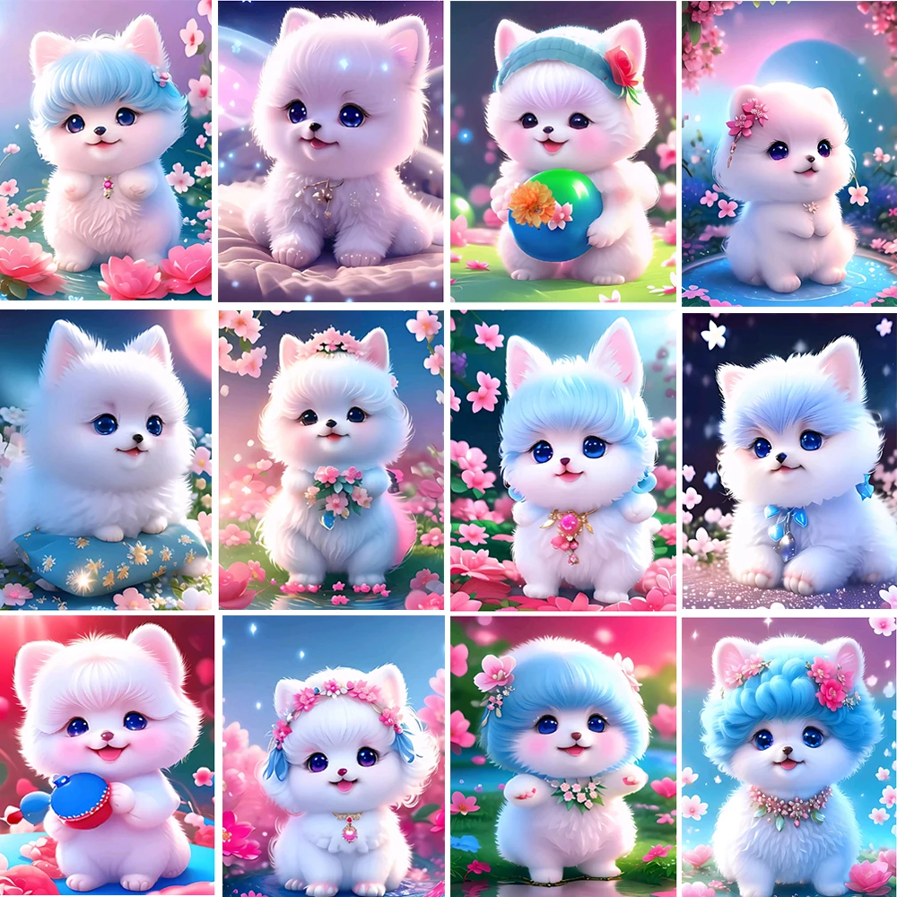 

Diamond Painting Cartoon Animal New 5d Ab Diamond Circular Mosaic Embroidery Cross Embroidery Kit Handmade Home Decoration Gift