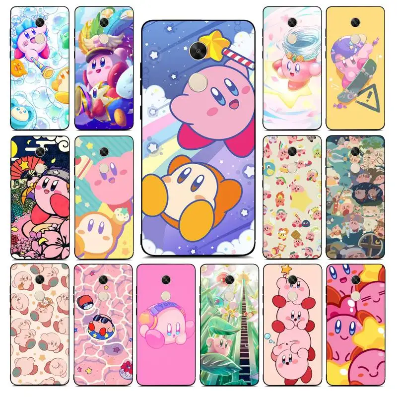 

BANDAI Star Kirby Phone Case for Redmi Note 8 7 9 4 6 pro max T X 5A 3 10 lite pro