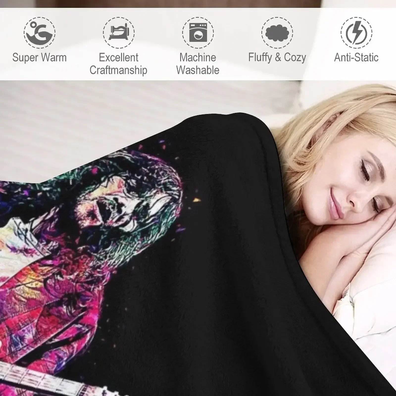 John The Red Hot Guitar Пледы Одеяла для волос