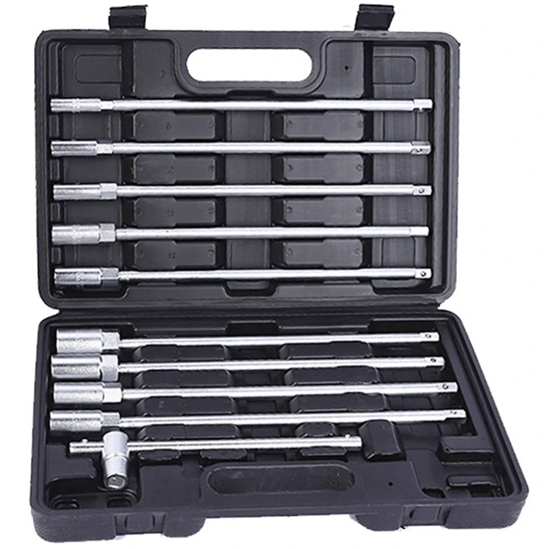 

10Pcs Chrome Vanadium Steel Metric Socket Wrench Combination T-Shaped Socket Wrench