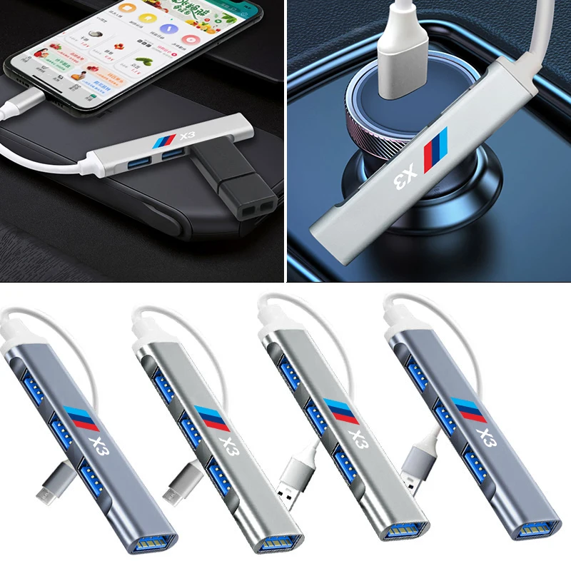 

Type-C Turn USB Adapter USB Multi Port Hub Converter For BMW M E34 E36 E39 E46 E53 E60 E61 E90 X1 X3 X4 X5 X6 X7 Z4 Performance