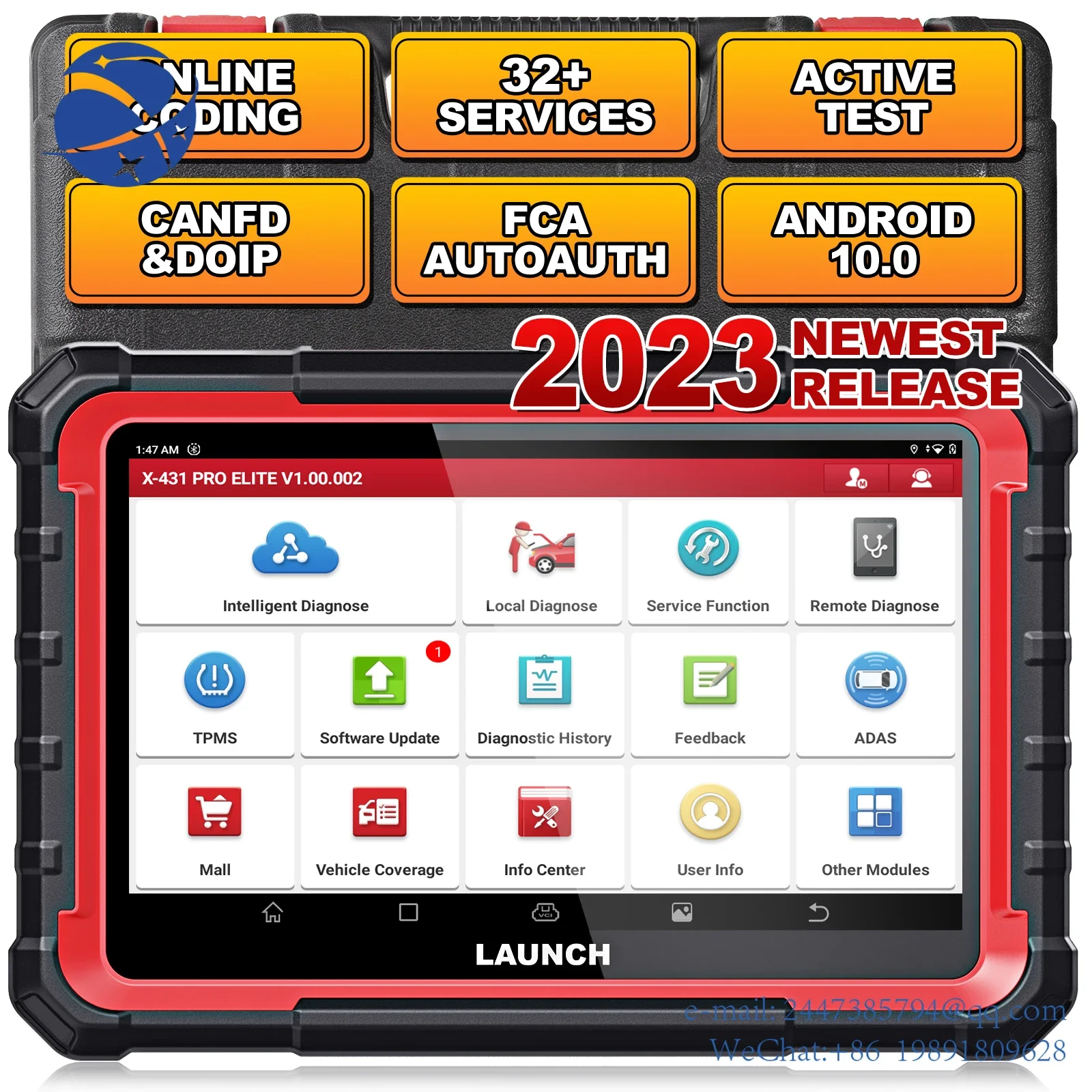 

Yun Yi Europese Versie Lancering X431 Pro Elite Volledig Systeem Intelligente Diagnose Obd2 Scanner Bi-Directionele Autocodeleze