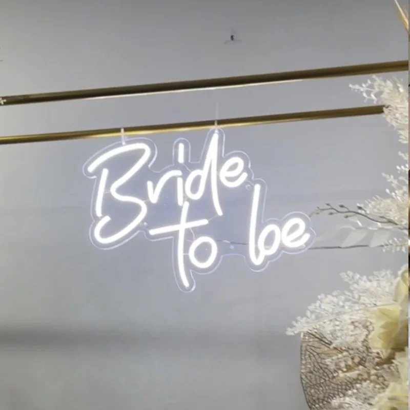 Изготовленные на заказ с надписью &quotBride To Be" гибкий неоновый светодиодный